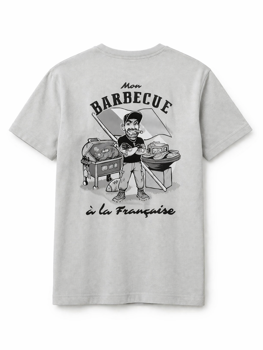 T-shirt cartoon bbq